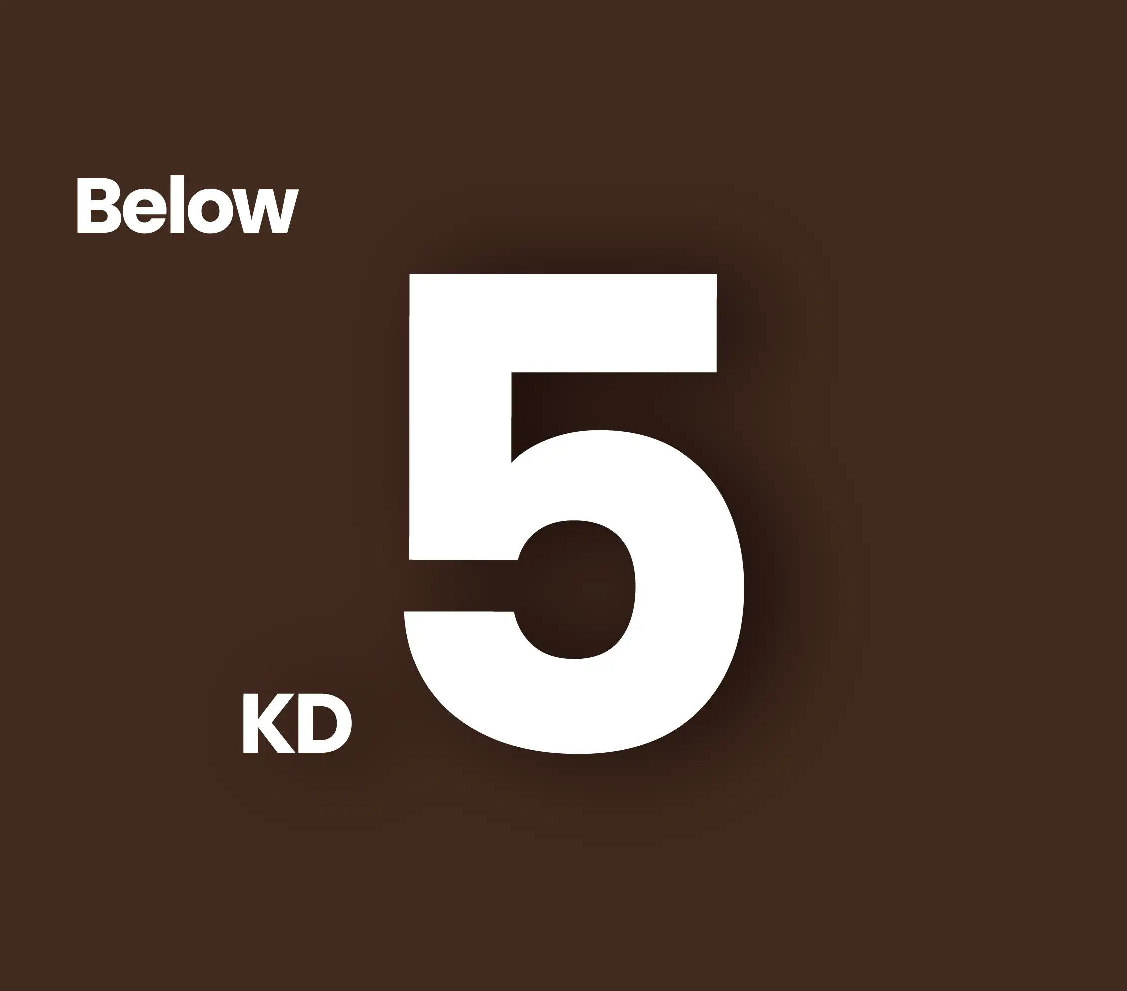Below 5KD
